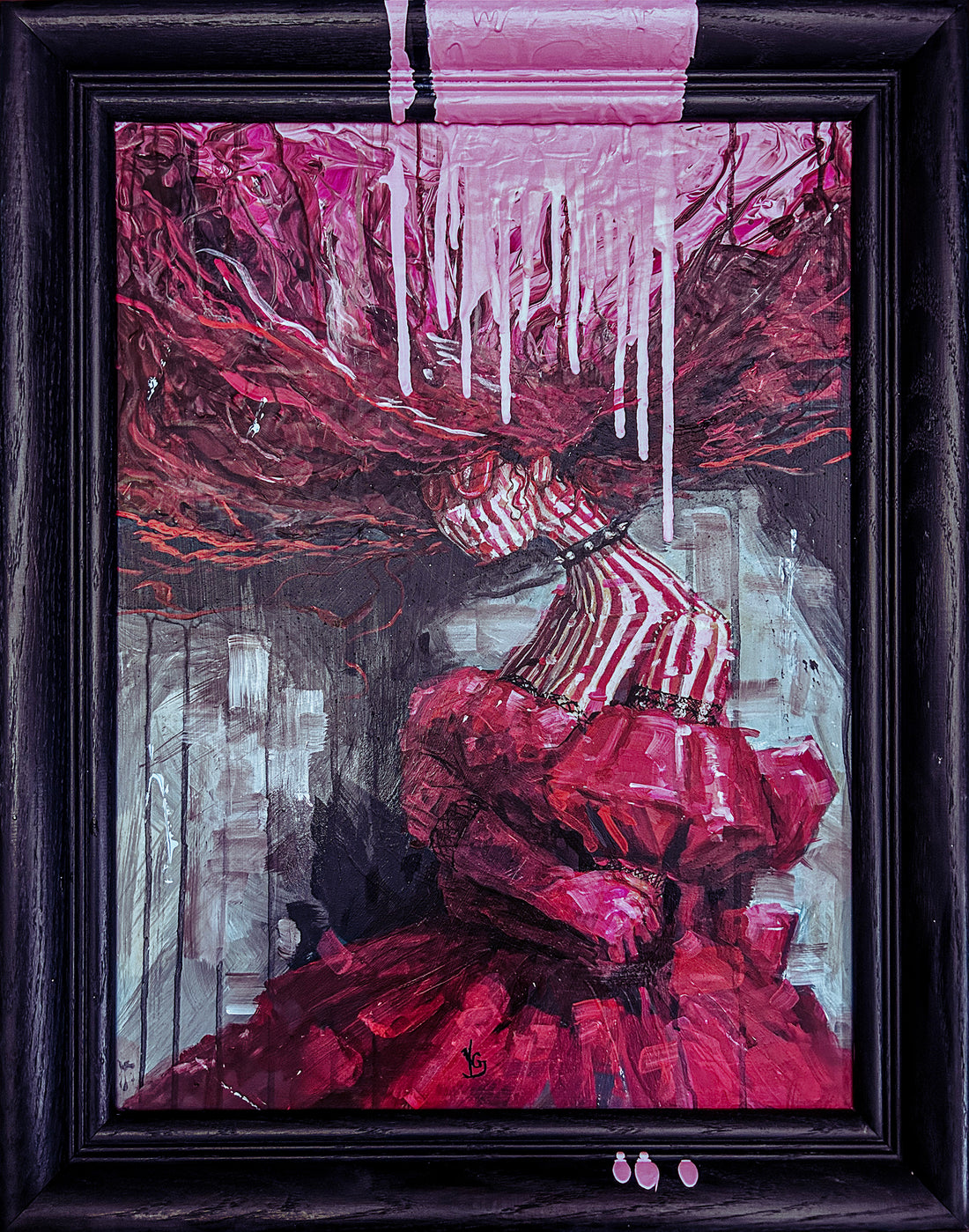 If she walks into the room, do you notice anything else?