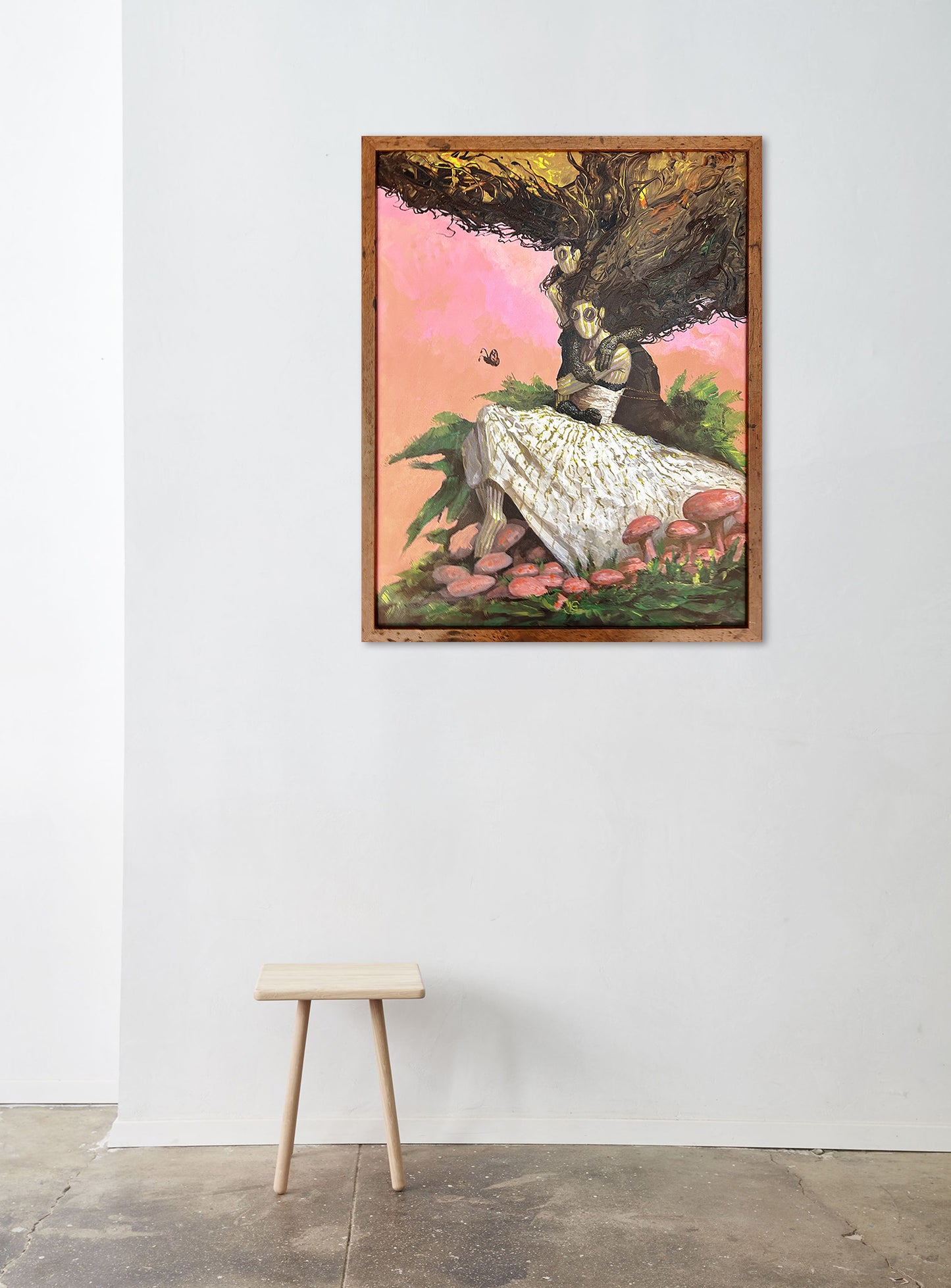 "Flurry in the Garden" Original Painting